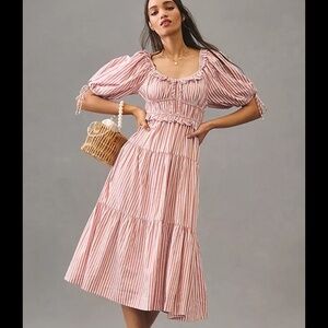 En Saison x Anthropologie Tiered Midi Puff Sleeve